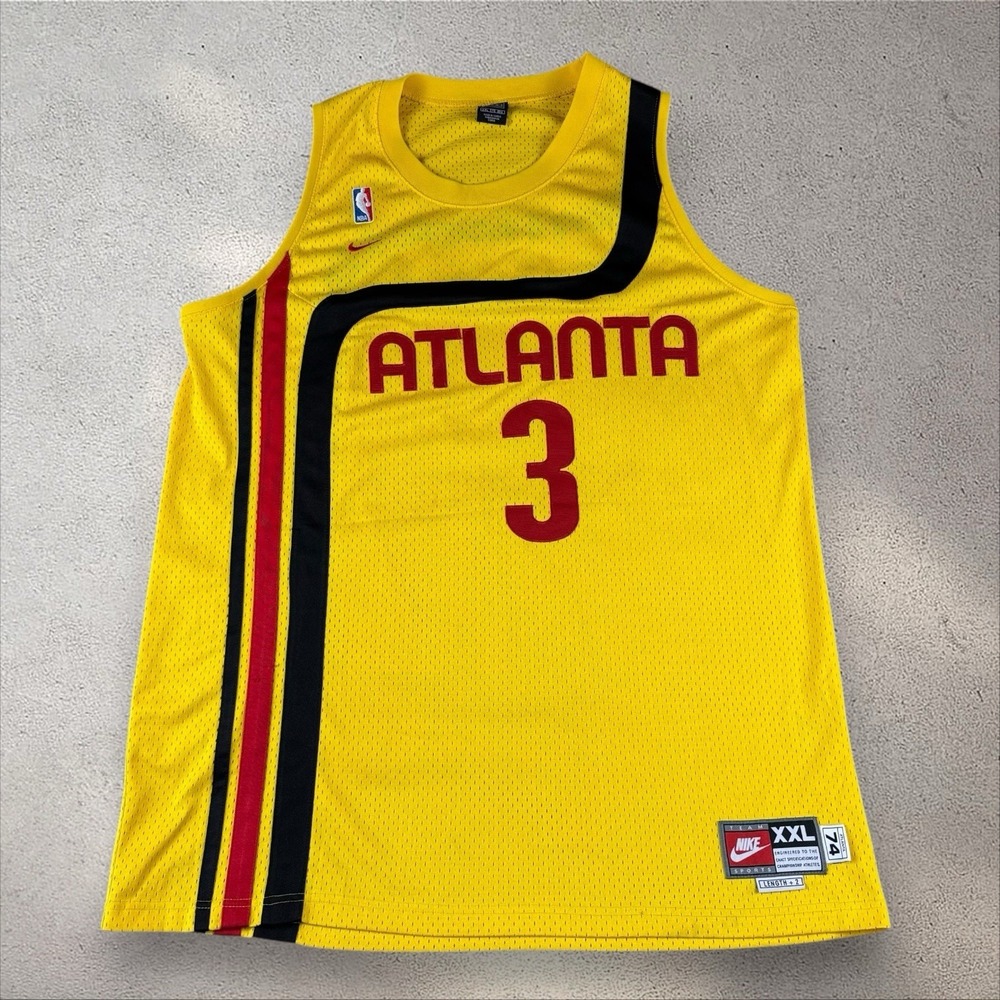 Vintage Atlanta Hawks Shareef Abdur-Rahim 74 Retro Nike Swingman‎ Jersey 2XL